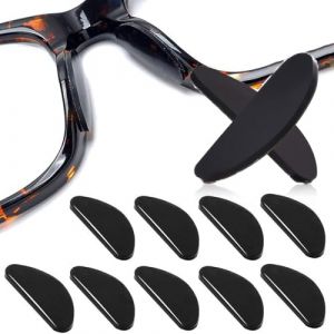 ZUWIJEQ Plaquettes de Nez en Silicone, 20 Paires Plaquette Anti Glisse Lunette Coussinets Nez, Antid&eacute;rapant Coussinets de Nez Adh&eacute;sif pour Lunettes, Protection Nez pour Lunettes et Lunettes de Soleil (LiJIAHUa, neuf)