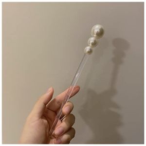 &Eacute;pingle &Agrave; Cheveux Cor&eacute;en r&eacute;tro R&eacute;sine transparente en r&eacute;sine transparente imitation-perle &eacute;pingle &agrave; cheveux g&eacute;om&eacute;triques for femmes accessoires de cheveux Outil de style &Eacute;pingle &Agrave; Cheveux Mariage(E) (钟祥市微琼维商贸有限公司, neuf)