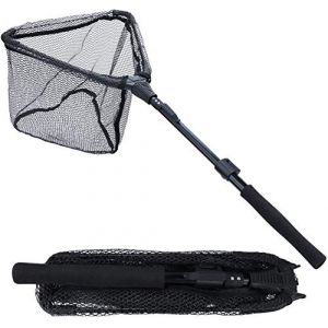 Sougayilang Épuisette de pêche - Canne télescopique pliable et pliable - Maille en nylon - Pour attraper ou relâcher les poissons - BLJ95CM (CARP FISHING 955, neuf)