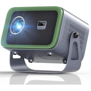 【Auto Focus/Keystone】 Videoprojecteur 4K Support&eacute; WiFi6 Bluetooth, 360&deg;Rotating & Zoom 50%, 18000L Smart Projecteur Video Full HD 1080P, Mini Retroprojecteur Portable 300" pour Fire TV Stick/HDMI/USB (AKATUO GmbH, neuf)