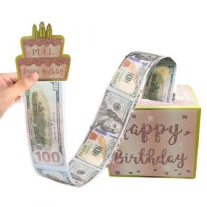 Tirelire Argent Anniversaire, Tirelire d'Anniversaire &agrave; Tirer pour Argent Liquide, Tirelire Argent Surprise Tirelire d'Anniversaire &agrave; Faire Soi-M&ecirc;me pour F&ecirc;te d'Anniversair（Rose） (CHANGWEI UKSTORE, neuf)