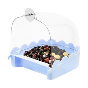 Baignoire à oiseaux pour cage, bain à oiseaux pour calopsittes, Baignoire douche spacieuse pour perruches, Fournitures de nettoyage multifonctions pour baignoire, accessoires pour cage à oiseaux, baig (liuhuidianzi, neuf)