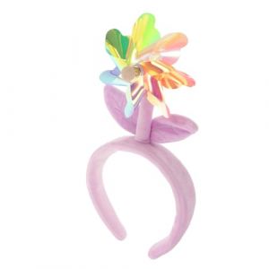 CALLARON Bandeau moulin à vent coloré groupe faire la fête Cosplay bandeaux femmes mignons coiffe de fête bandeaux décoratifs bandeau d'anniversaire Plastique Violet (Raindrops On Roof, neuf)