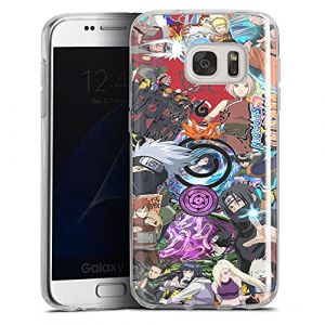 Coque Compatible Samsung Galaxy S7 Personnages Kakashi, Sasuke Ninja Manga | Housse Silicone antichocs | Etui de Telephone Portable Souple | Bumper Ultra Fin Gel TPU pour Smartphone (Ma Coque Perso (Vendeur Fran&ccedil;ais), neuf)
