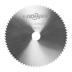 Lame de scie circulaire 72T HSS 76 cm pour coupe de bois, plastique, m&eacute;tal, carrelage avec arbre de 9.5 mm (YKLP, neuf)