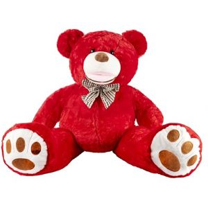 Gustaw Grand Ours en Peluche XXL Amigo - G&eacute;ante, Nounours XXL, Teddy Bear Grand Ourson - Id&eacute;al comme Cadeau, Ourson G&eacute;ant en Peluche (Rouge, 70cm) (DearBear, neuf)