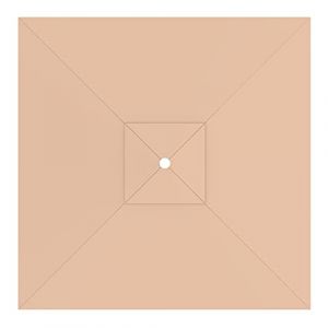 paramondo Toile de rechange pour parasol avec Air Vent pour parasol Interpara, lavable, 3 x 3 m, Carr&eacute;, Cr&egrave;me (Jalousiescout Shop, neuf)