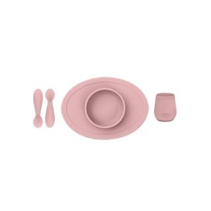 Ezpz EUFFB005 Set repas avec assiette à ventouse, verre et 2 cuillères (Family Concept, neuf)