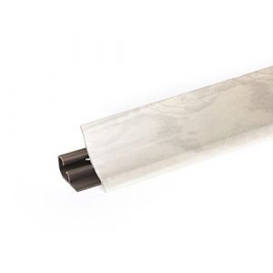 DQ-PP Barre d'angle 2,5 m | Perles d'olive | 23 x 23 mm | PVC | Barre de finition pour plan de travail de cuisine plinthe de table (dq-pp, neuf)