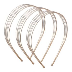 TOGEVAL 3 Pièces Bandeau Métallique Multicouche Fin Accessoire Cheveux Élégant Cerceau Mariage et et Confortable (BOBOLING, neuf)