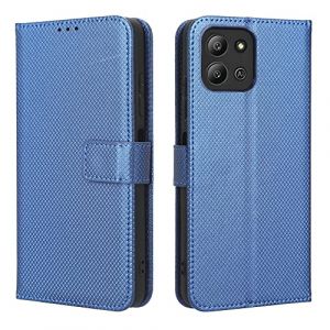Coque Cuir pour Infinix Hot 11 2022 Coque Housse Etui Cover,Coque pour Infinix Hot 11 2022 X675 Coque Etui en Cuir PU pour t&eacute;l&eacute;phone Portable Blue (Jielangxin, neuf)