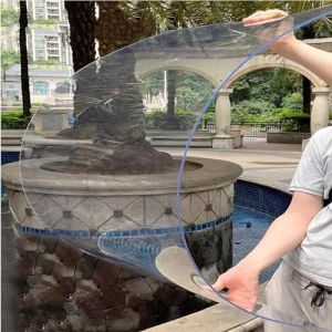 eryssgbf Feuille de Plastique Transparente L&eacute;g&egrave;re,Plaques pour Toiture en Polycarbonate,Panneau Durable PC,Porte D'entr&eacute;e Auven,Anti-UV,pour Toits,Garage,Marquise (1 &agrave; 25 m&egrave;tres en option) (guohong store, neuf)