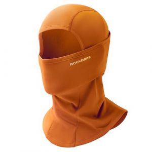 ROCKBROS Cagoule Moto Polaire Balaclava Hiver Tour de Cou Homme Femme Coupe-Vent Respirant Thermique Motif/Filtre Masque pour V&eacute;lo Ski Running Snowboard Chaud sous Casque 9 Couleurs - Marron Ch&acirc;tain (ROCKBROS Europe, neuf)