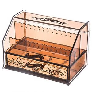 Xbsduih Tiroir Acrylique BoîTe de Rangement de CosméTiques BoîTe en Plastique Transparente Rouge à LèVres PréSentoir de Organisateur de Maquillage Café (UrbanFlyingFox, neuf)