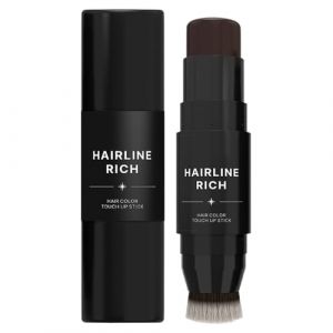 Correcteur de des cheveux - Bâton de coloration pour cheveux gris - Barre de des cheveux - Double couleur temporaire - Bâtonnets de couverture imperméable pour les racines - Pour homme (hhxian, neuf)