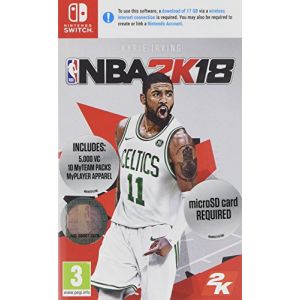 Nintendo NBA 2K18, Switch Jeu vidéo Basique Nintendo Switch - Nintendo NBA 2K18, Switch, Nintendo Switch, Sports, Mode Multiplayer, Tout Le Monde de Plus de 10 Ans (BT Games LTD, neuf)
