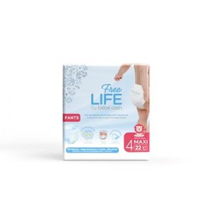 Pantalons-couches Freelife Pull up Pants Maxi (8 à 15 kg) avec rangement, 6 boîtes de 22 = 132 couches (HEUREUX BEBES, neuf)