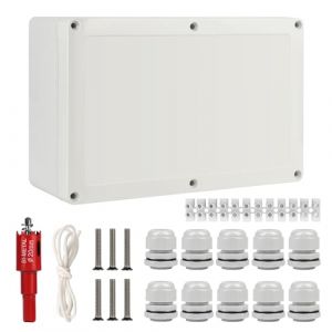 CPROSP Boîte de Dérivation Étanche Exterieur Blanc, Boîte Carrée IP66, 230x150x85mm, avec Passe Cable pour Ø6-12 mm (CPROSP, neuf)