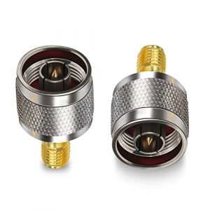 TUOLNK Connecteur SMA Femelle vers N mâle Prise mâle de Type N vers Prise Femelle SMA Adaptateur coaxial RF pour câble d'extension d'antenne Wi-FI 2 pièces (TUOLNK Tech FR, neuf)