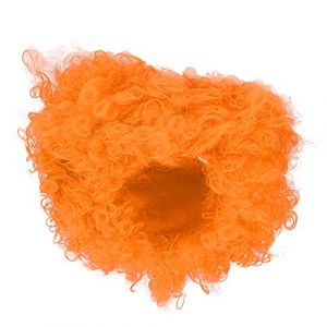 Uadme Perruque de fête colorée innovante pour adulte, orange cirque, perruque de costume d'Halloween pour clowns, fournitures de festival, design unique pour événements (Roberee, neuf)