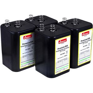 Nissen original 6 V Bloc de rechange pour batterie Lanterne IEC 4R25 Lot de 4, Charbon de zinc, 6 V (akku-net, neuf)
