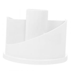 DEARMAMY 1 Pi&egrave;ce Bo&icirc;te de Rangement Rotative Cylindre pour Fournitures de Bureau Organisateur Pratique Compartiments Multiples Couleur Blanche (Liiane, neuf)