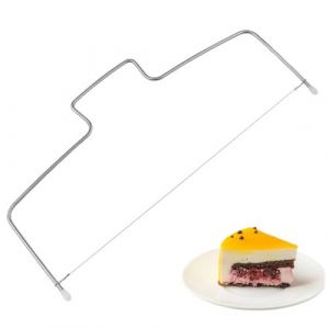 SGERUFZ Coupe Gâteau, Séparateur de Gâteau, Aide à la Découpe de Gâteau, Couteau à Gâteau en Acier Inoxydable, Séparateur de Fond de Gâteau, Séparateur de Gâteau, Couteau à Gâteau en Fil (BeanyBeng, neuf)
