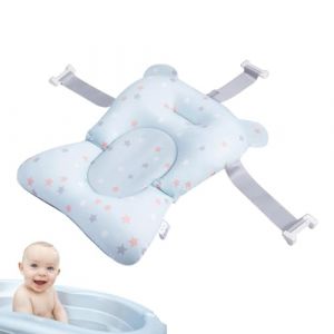 ETUCYNG 43x28x22cm Hamac De Bain Pour Bébé Tapis Bain Maille Coussin Flottant Hamac De Bain Réglable Antidérapant Coussin En Maille Pour Tapis De Bain De Siège De Bain Idéal Cadeau Prénatal (crossid, neuf)