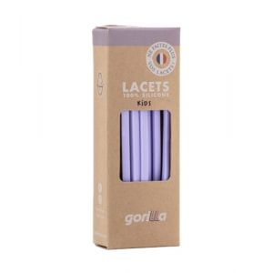 Gorilla - Lacets Elastiques Enfants Plats et Fins - Gagnez du Temps, Adieu les N&oelig;uds Bonjour le Confort - Autobloquants Ultra R&eacute;sistants - 90 cm x 4,5 mm (Lacets Gorilla, neuf)