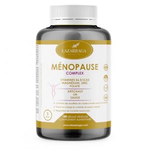 LAZARRAGA - Menopause Traitement | 180 Capsules Végétales, Traitement de la Ménopause, Soulage les Ballonnements Abdominaux, Traitement de 3 Mois | Multivitamines Femme | Hormone Feminine (Doctor Lazarraga, neuf)