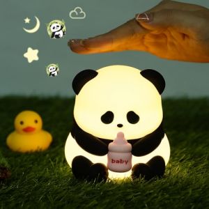 LOVERUIS Veilleuse Enfants, 7 couleurs Lampe de Nuit Bébé Veilleuse, Kawaii Veilleuse Déco Chambre Bébé Veilleuse Enfants Batterie, portable pour cadeau déco (Baleine) (Panda) (LOVERUIS, neuf)