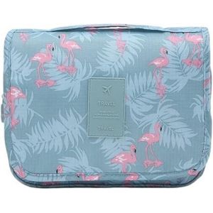 Trousse De Toilette Originale Femme Le-Globe-Trotteur Fleurs Bordeaux Pliable Imperméable Avec Poignée De Transport Pour Produits Beauté Et Douche (Flamant Bleu) (PJSshop, neuf)