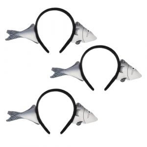 FONDOTIN 3 Pi&egrave;ces Serre-t&ecirc;te Poisson Dr&ocirc;le Lot de Bandeau Animal Marin Mignon pour Femme Accessoire Costume Original pour Cosplay F&ecirc;te de No&euml;l et Festival (KIOONG, neuf)