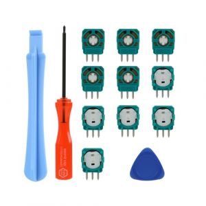 Potentiom&egrave;tres de Joystick 2,3 K pour PS5, 10 Pcs Potentiom&egrave;tre de Module Analogique pour Manette de Jeu PS5, Module de Capteur de R&eacute;sistance Variable, Pi&egrave;ces de R&eacute;paration de Joystick Analogique (TuXingMeiLing, neuf)