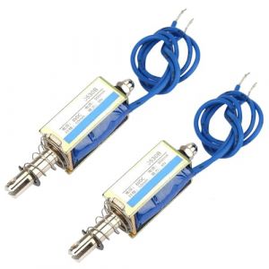 &eacute;Lectro-Aimant Sol&eacute;No&iuml;De de Type Pull-Push, Jf-0530b DC 6/12/24v 300ma 5N Sol&eacute;No&iuml;De Lin&eacute;Aire de Contr&ocirc;Le d'Automatisation d'&eacute;Lectro-Aimant (6V*2) (Takcoff, neuf)