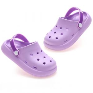 AYUEBO Enfant Mules et Sabots Sandales de Plage à Enfiler Légère Chaussures Pantoufles Clog Été Antidérapant Chaussons pour Fille Garçon pour Piscine de Jardin (AYUEBO-EU, neuf)