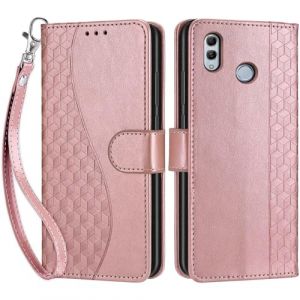 SIENIANLINE Coque pour Huawei P Smart 2019, Coque Honor 10 Lite, Etui Protection Housse Premium Cuir de Portefeuille en Fermeture Magn&eacute;tique Case pour Honor 10 Lite Coque (Or Rose) (DIKAS, neuf)