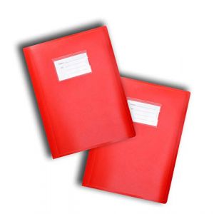 Arpan Porte-vues A4 104 pochettes 208 vues à couverture flexible pour l'école ou le travail - Idéal pour les présentations, l'archivage, le rangement a4 Red - Pack of 2 (Claris, neuf)