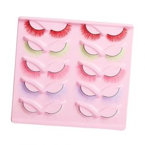 BESTYASH 10paires Faux Cils Naturels Pour Femmes Filles Cosplay Accessoires Maquillage Spectacles Légers Facile Utiliser Retirer (Feast of Yan, neuf)