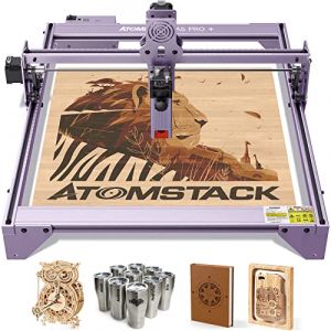 ATOMSTACK Machine de gravure laser A5 PRO cutter laser CNC 40 W, puissance de sortie 6 W, pr&eacute;cision de gravure de 0,01 mm, spot 0,06 mm, zone de gravure 410 x 400 mm, pour bois, m&eacute;tal (Yangao Changfeng store, neuf)
