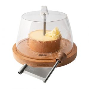 BOSKA Fraiseur à Fromage avec Cloche Amigo - Pour Girolle, Tête de Moine et Chocolat - Bois (Habitas Online, neuf)