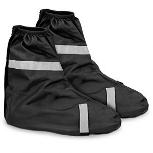 Navaris Guêtre pour Chaussures - 1x Paire Couvre-Chaussure Imperméable Contre Neige Pluie - Jambières Protection VTT Chasse Ski Randonnée - 44-46 (SX-Commerce, neuf)