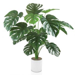 INSANYJ Fausse Plante, 80cm Plantes Artificielles Interieur Exterieur, Plante Verte Artificielle avec Pot, Fake Plant pour Decoration Cuisine Salon Chambre Bureau Cuisine Deco (INSANYJ, neuf)