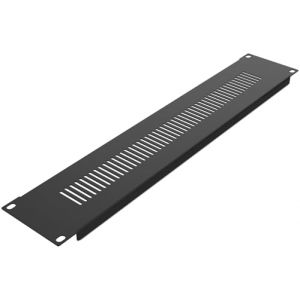 Audibax Pro Rack Panel Vent 2U - Accessoire pour Ventilation de Panneau de Rack 2U - Montage en Rack 19 Pouces - Compatibilité Universelle - Fentes d'Aération Verticales - en Acier (City Tienda, neuf)