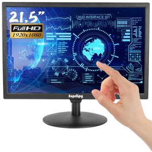 Suprlipy Écran Tactile TFT LED de 21,5 Pouces FHD1920 x 1080 16:9 Prend en Charge HDMI VGA AV USB BNC écran Tactile capacitif 10 Moniteur pour Ordinateur Portable Xbox PS5 PS4 Switch (Suprlipy, neuf)