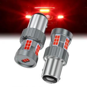 Teguangmei 1157 BAY15D P21/5W Ampoules LED 23W 12V Super Lumineuses Rouge Canbus Sans Erreur Anti Hyper Flash 2057 2357 7528 Feu de Freinage Feu de Queue Feu de Stop, 2 Pièces (TeguangmeiEUR, neuf)