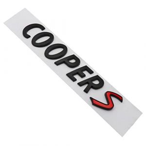 Emblème D'Insigne D'Étiquette De Queue De Coffre Arrière Emblème De Lettre De Décalcomanie pour Mini Cooper One S R50 R53 R56 R60 F55 F56 R57 R58 R59 R60 (JIAMUP, neuf)