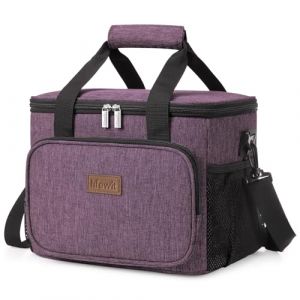 Lifewit Sac Isotherme Repas 15L(24 Canette), Grand Glaciere Souple Isothermes Homme et Femme, Portable Lunch Bag Box, Sacs Dejeuner pour Travail, Pique Nique, Plage, Violet (Lifewit Home FR, neuf)