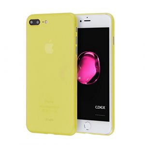 doupi UltraSlim Coque Compatible avec iPhone 8 Plus / 7 Plus (5,5 Pouces), Fin Mat Ultra Mince et Ultra l&eacute;ger Bumper Cover Housse de Protection, Jaune (DOUPI SHOP, neuf)