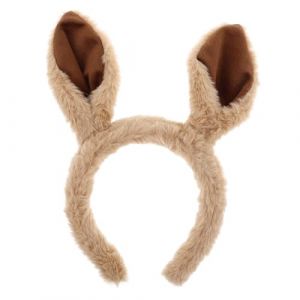 VICASKY Bandeau à Oreilles De Kangourou Réalistes Pour Costume Animal Accessoire Amusant Pour Fêtes Carnaval Et Halloween Couleur Kaki (Belicious Helper, neuf)